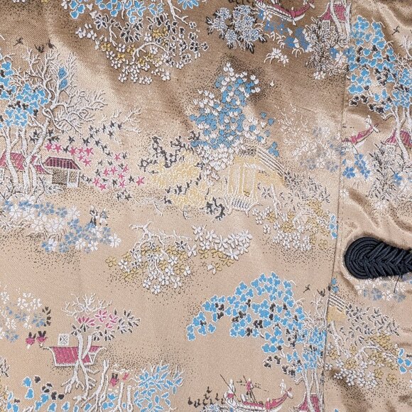 Vintage Asian Blazer Jacket Gold - Women sz M - Picture 5 of 8